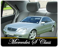 Silver Mercedes S Class graphic