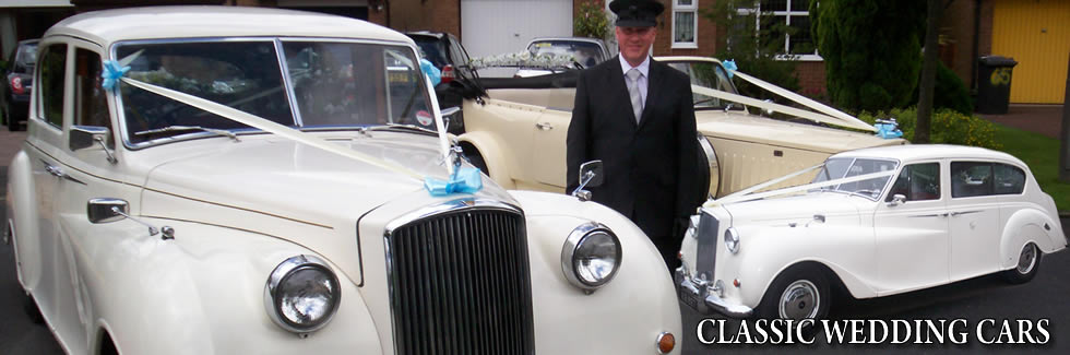 Vintage wedding car